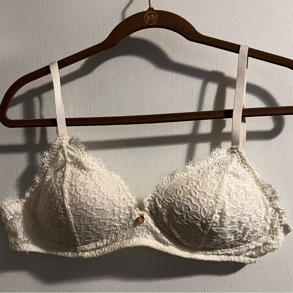 Aerie White Lace Bra
